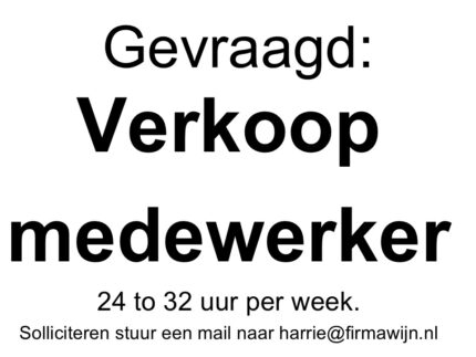 Gevraagdverkoopmedewerker